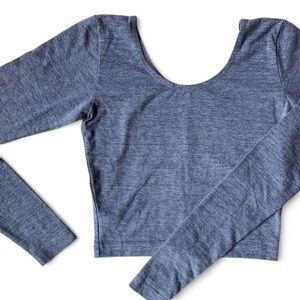 American Apparel Long Sleeve Gray Top